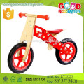 Factory price fashion red color plywood lovely baby wood bike